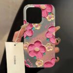 3D Effect Flower Matte Case