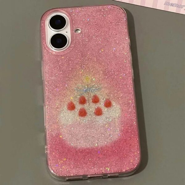 Glitter Birthday Cake Case