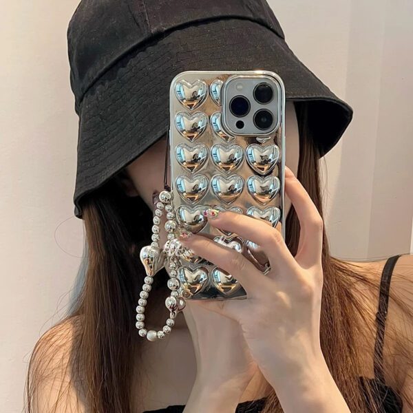 Silver Plated Mini Hearts Case - Image 5