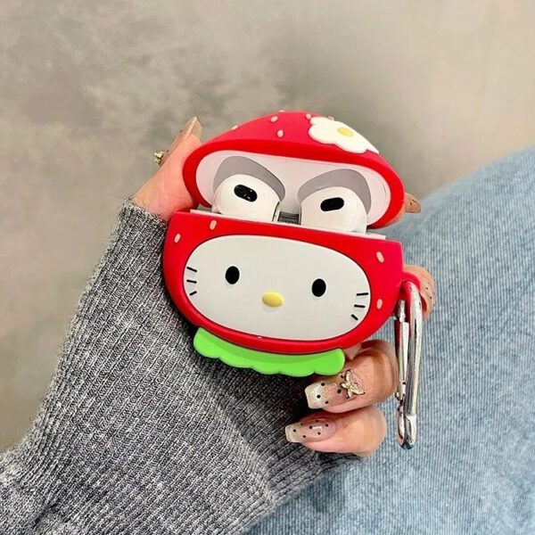 Strawberry Kitty  AirPods Case - Image 3
