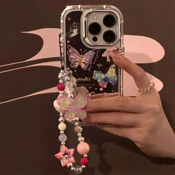 Butterfly Floral Mirror Case - Image 4