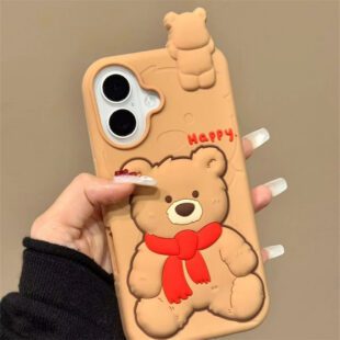 3D Bear Peek A Look Case