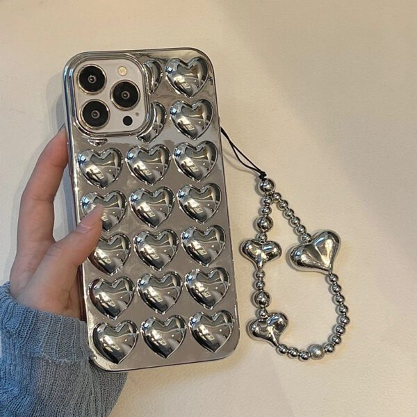 Silver Plated Mini Hearts Case - Image 4