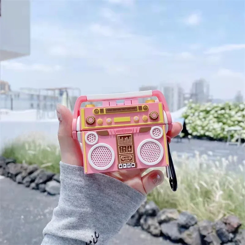 Pink Radio AirPods Case - Image 3