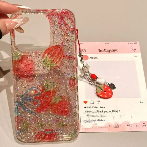 Strawberry Glitter Case - Image 3