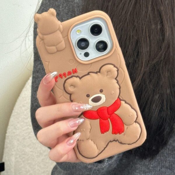 3D Bear Peek A Look Case - Image 3