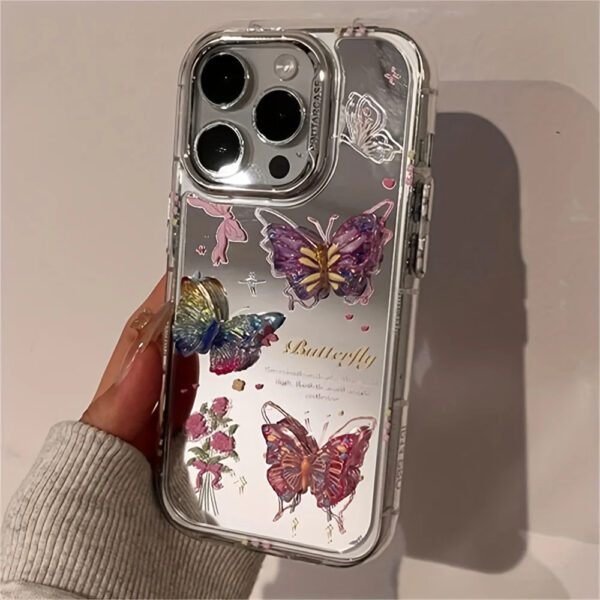 Butterfly Floral Mirror Case - Image 3