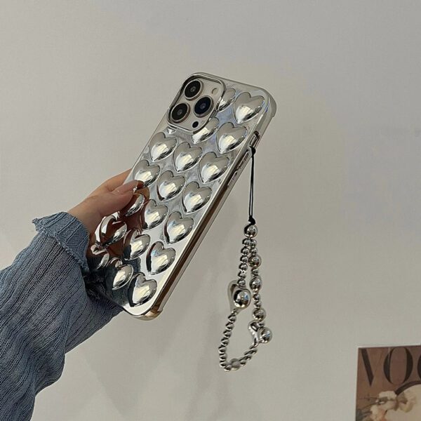 Silver Plated Mini Hearts Case - Image 2