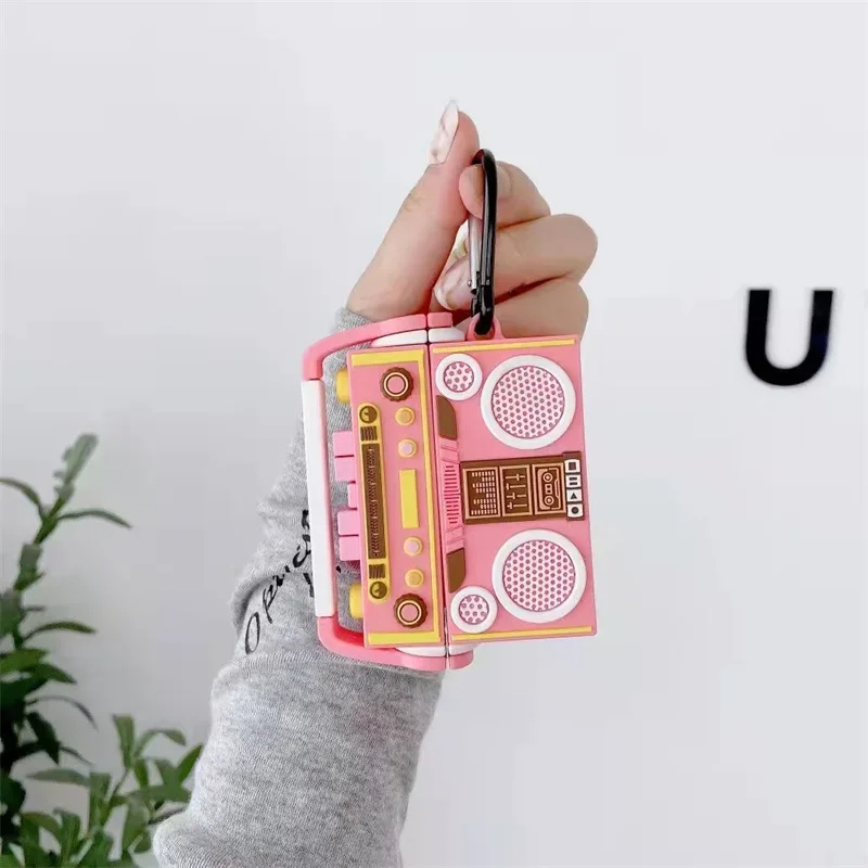 Pink Radio AirPods Case - Image 5