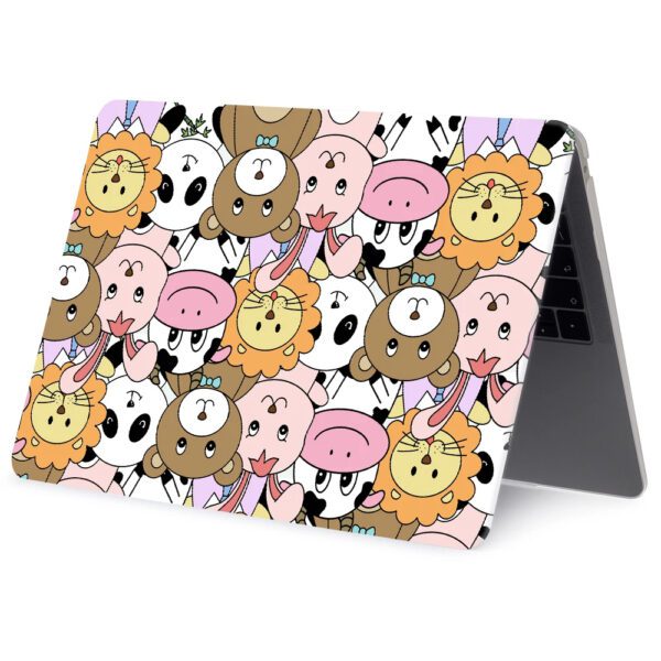 Cartoon Animal Pattern MacBook Case - Image 3