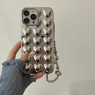 Silver Plated Mini Hearts Case
