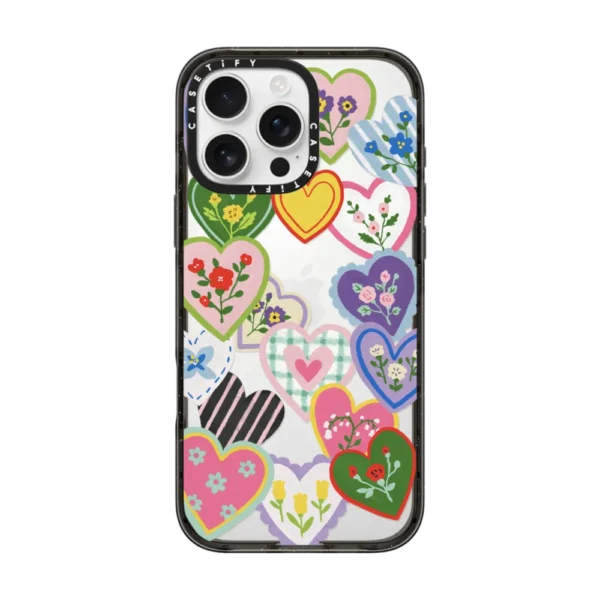 Lovely Heart Floral Stickers