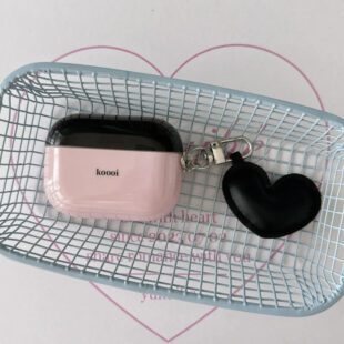 Black Heart Charm AirPods Case