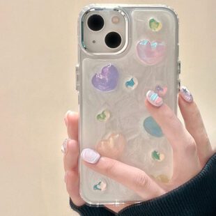 3D Glitter Hearts Case
