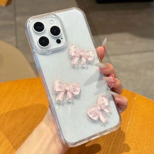 3D Pink Bow Case