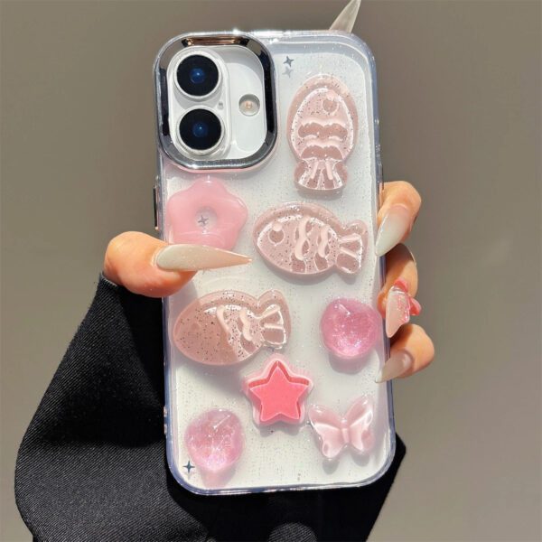3D Pink Fishes Case