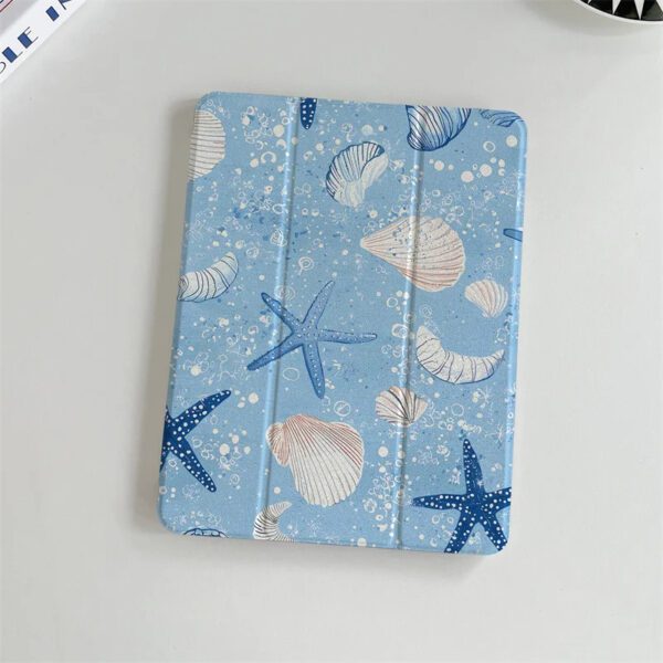 Sea Shell Print iPad Case - Image 2