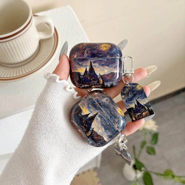 Van Gogh Starry Sky Castle AirPods Case - Image 2