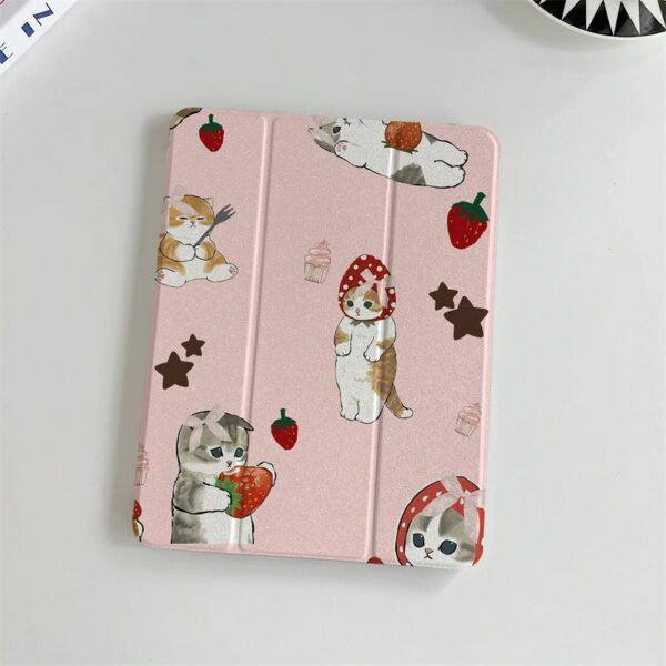 Strawberry Cat iPad Case - Image 2