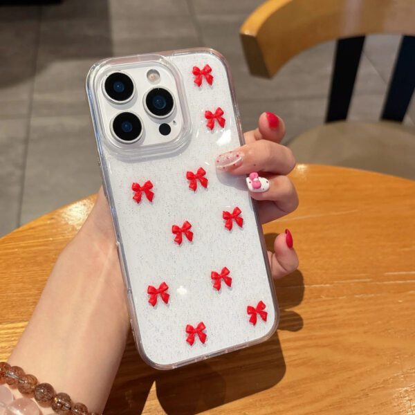 Ditsy Red Bow Case