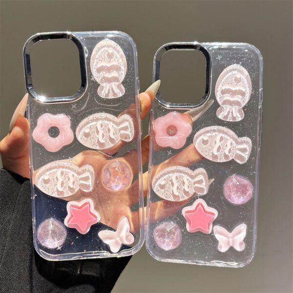 3D Pink Fishes Case - Image 3