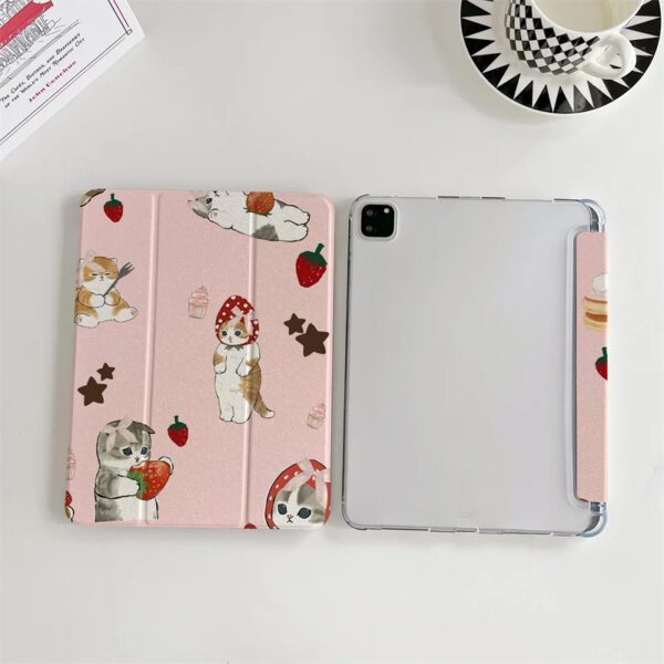 Strawberry Cat iPad Case - Image 3