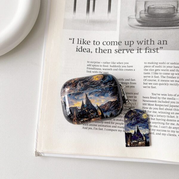 Van Gogh Starry Sky Castle AirPods Case - Image 4