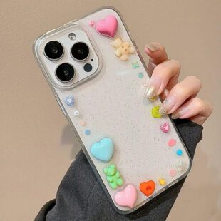 3D Side Hearts Case