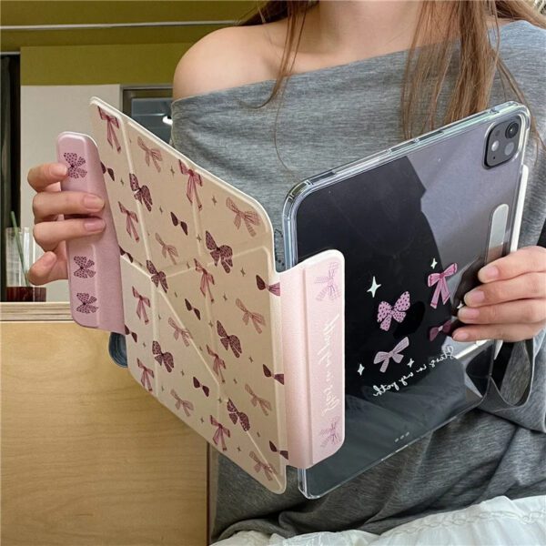 Little Pink Bow iPad Case - Image 6