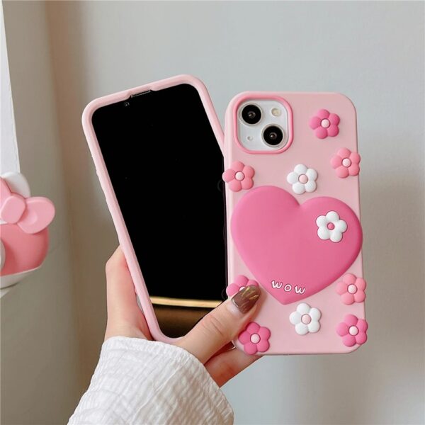 Pink Heart Floral Case - Image 2