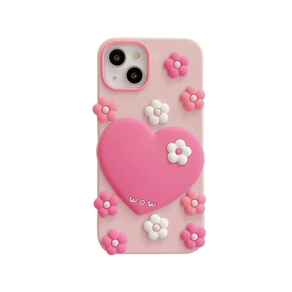 Pink Heart Floral Case - Image 4