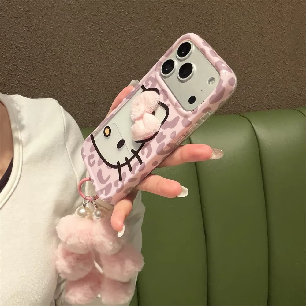 Hello Kitty Leopard Plush Strap Case - Image 3
