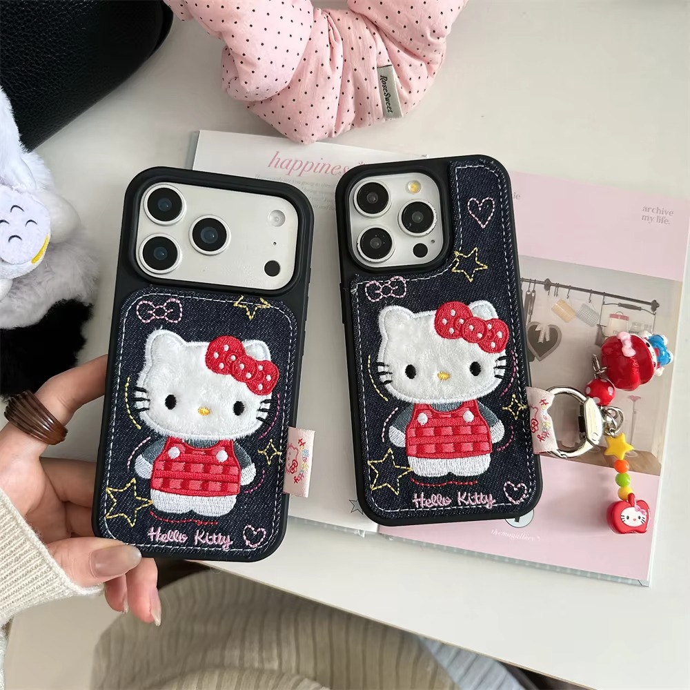 Hello Kitty Stars & Hearts Denim Case - Image 2