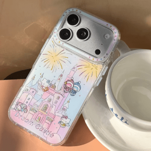 Pink Castle Drip KT Cat Case