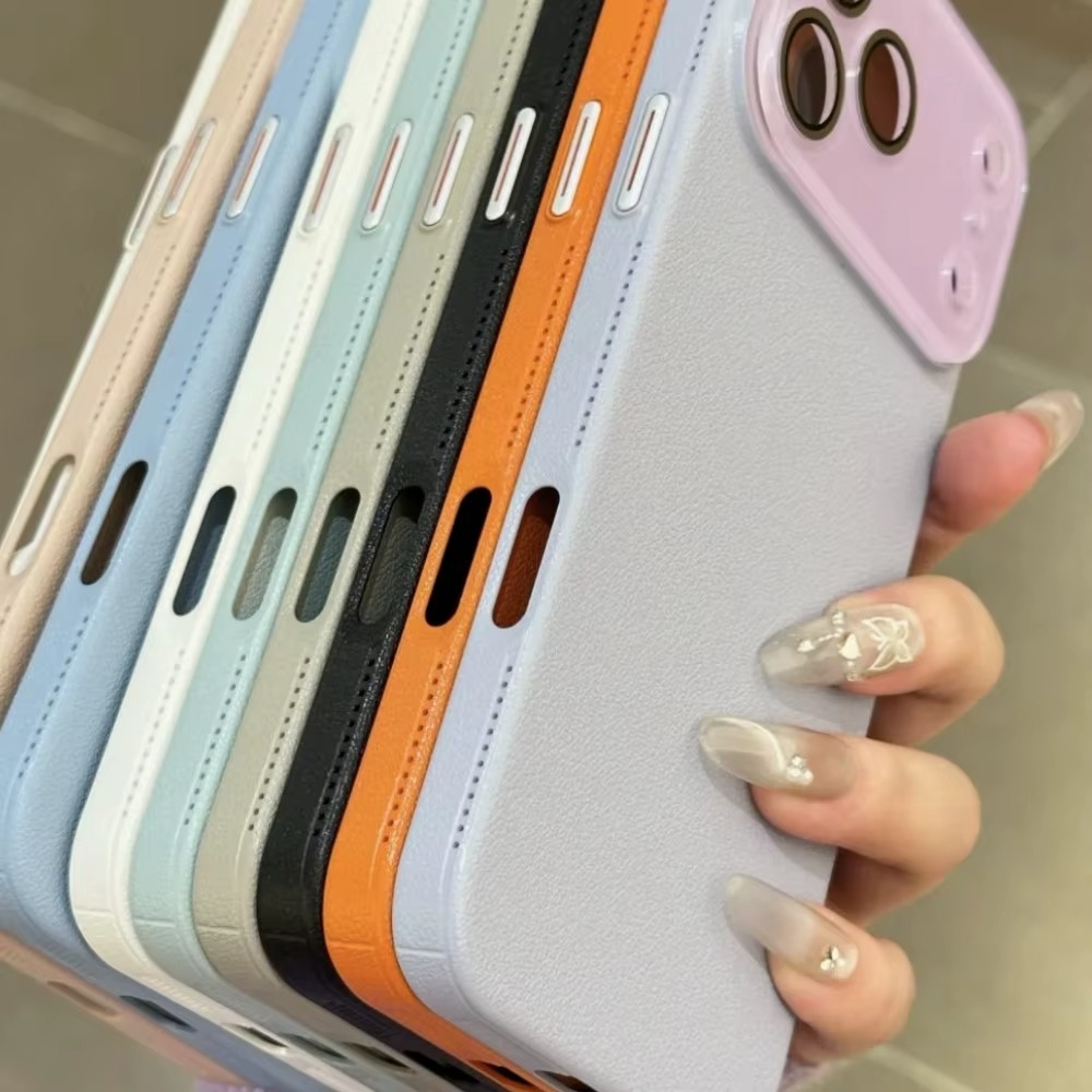 Premium Glass Leather Texture Case - Image 2