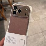 Premium Glass Leather Texture Case