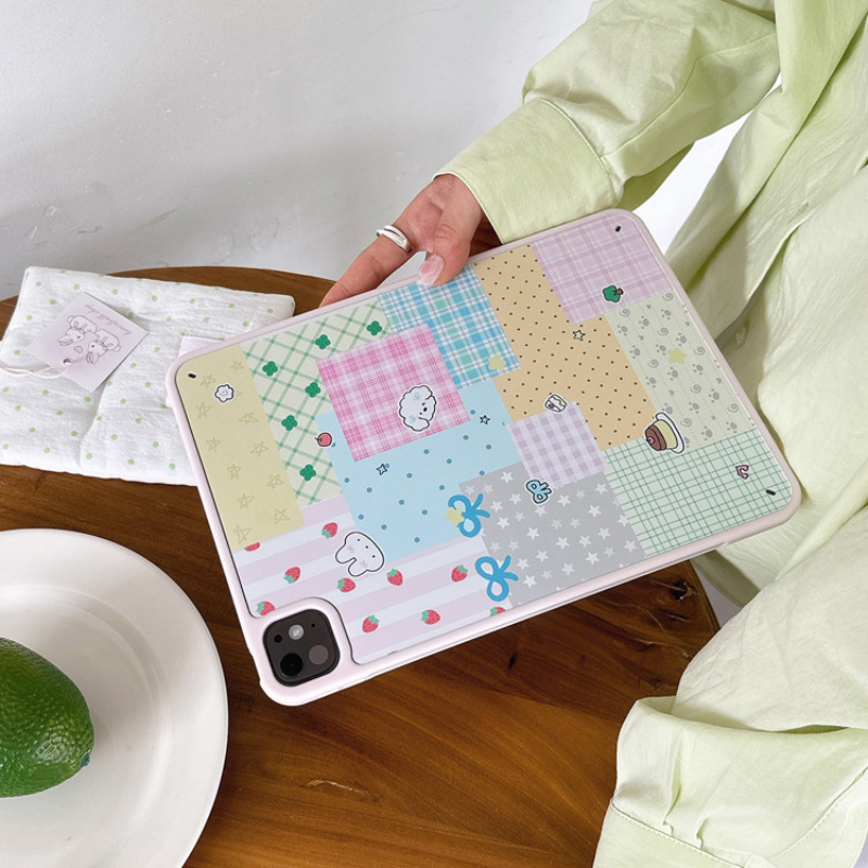 Patchwork Pastel iPad Case - Image 2