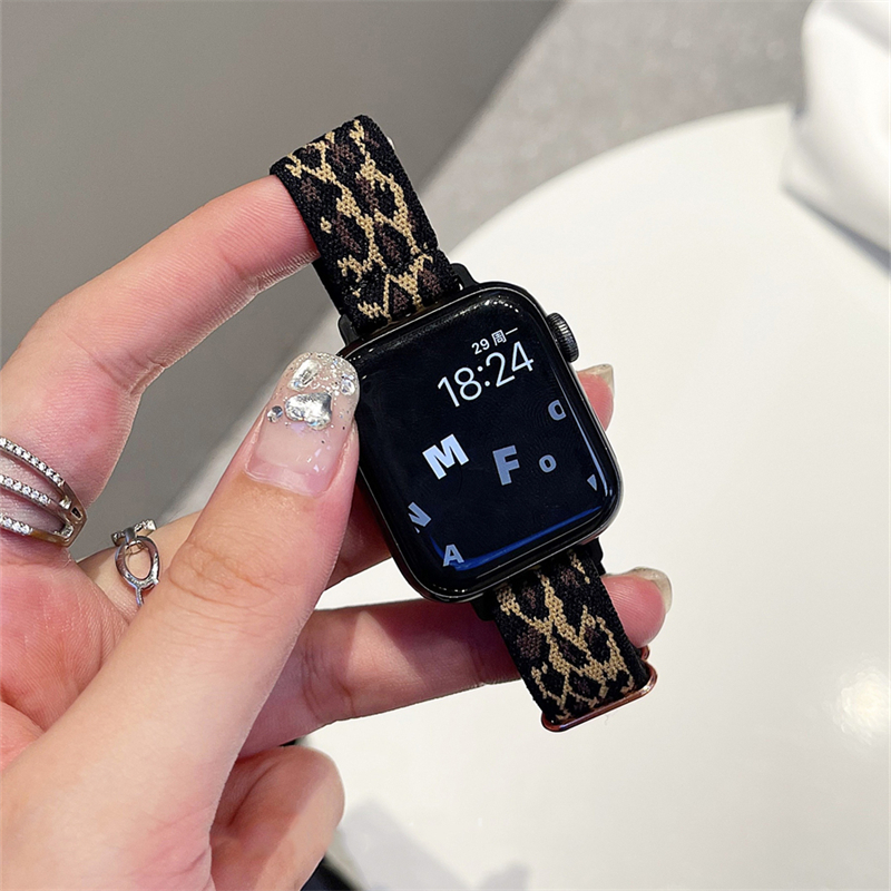 Leopard Silicone Apple Watch Strap - Image 2