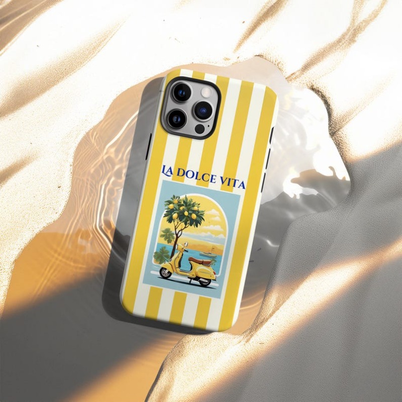La Dolce Vita Lemon Stripe Case - Image 3