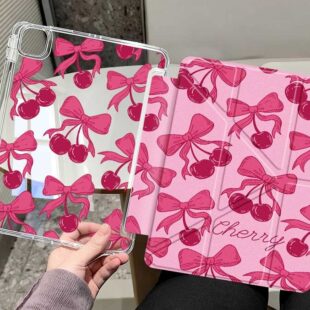 Pink Bow and Cherry iPad Case
