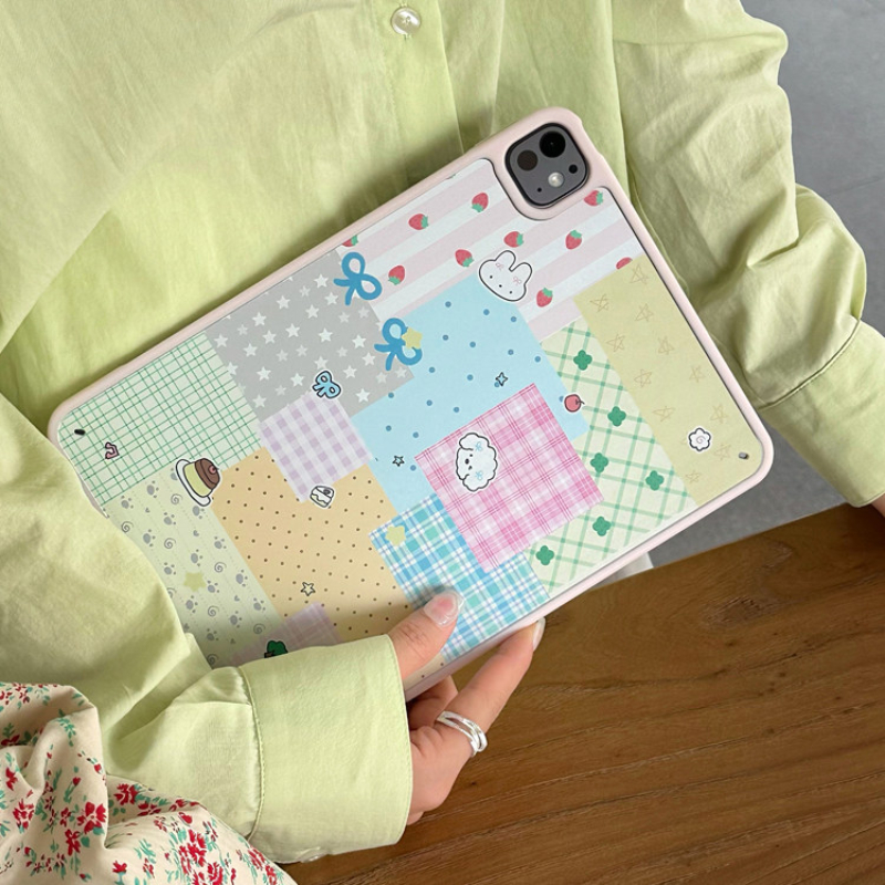 Patchwork Pastel iPad Case - Image 4