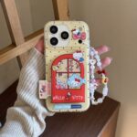 Red Kitty Window Flip Mirror Holder Case