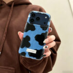Midnight Blue Cow Print Case