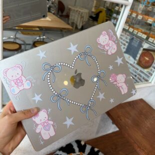 Sweet Bow Heart MacBook Case