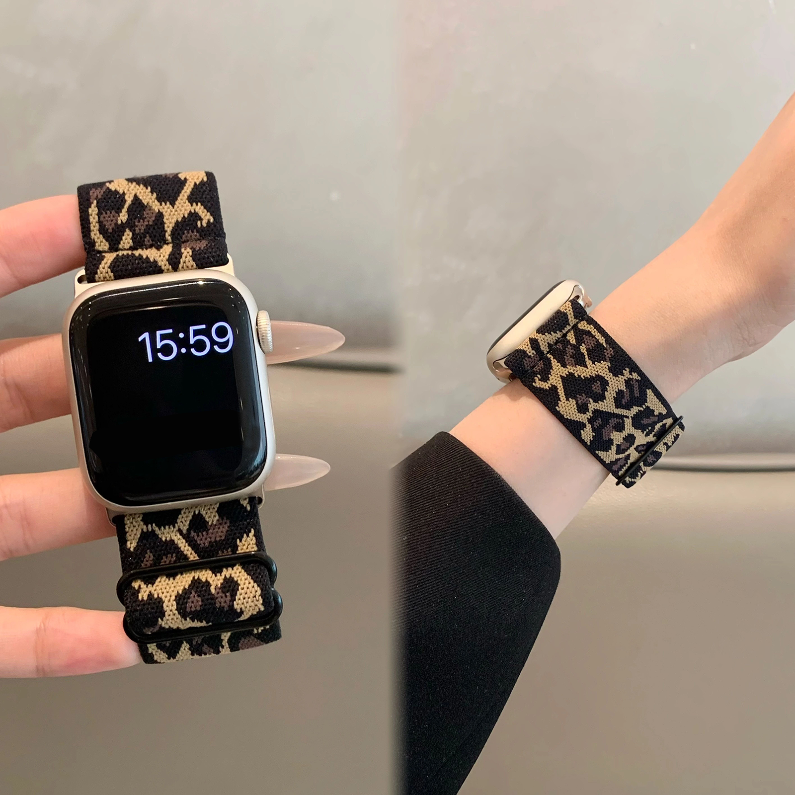 Leopard Sport Loop Apple Watch Strap