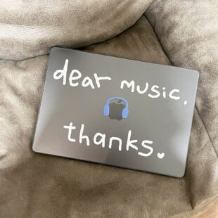 Dear Music MacBook Case