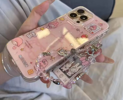 Kawaii Border Sticker Clear Phone Case - Image 2