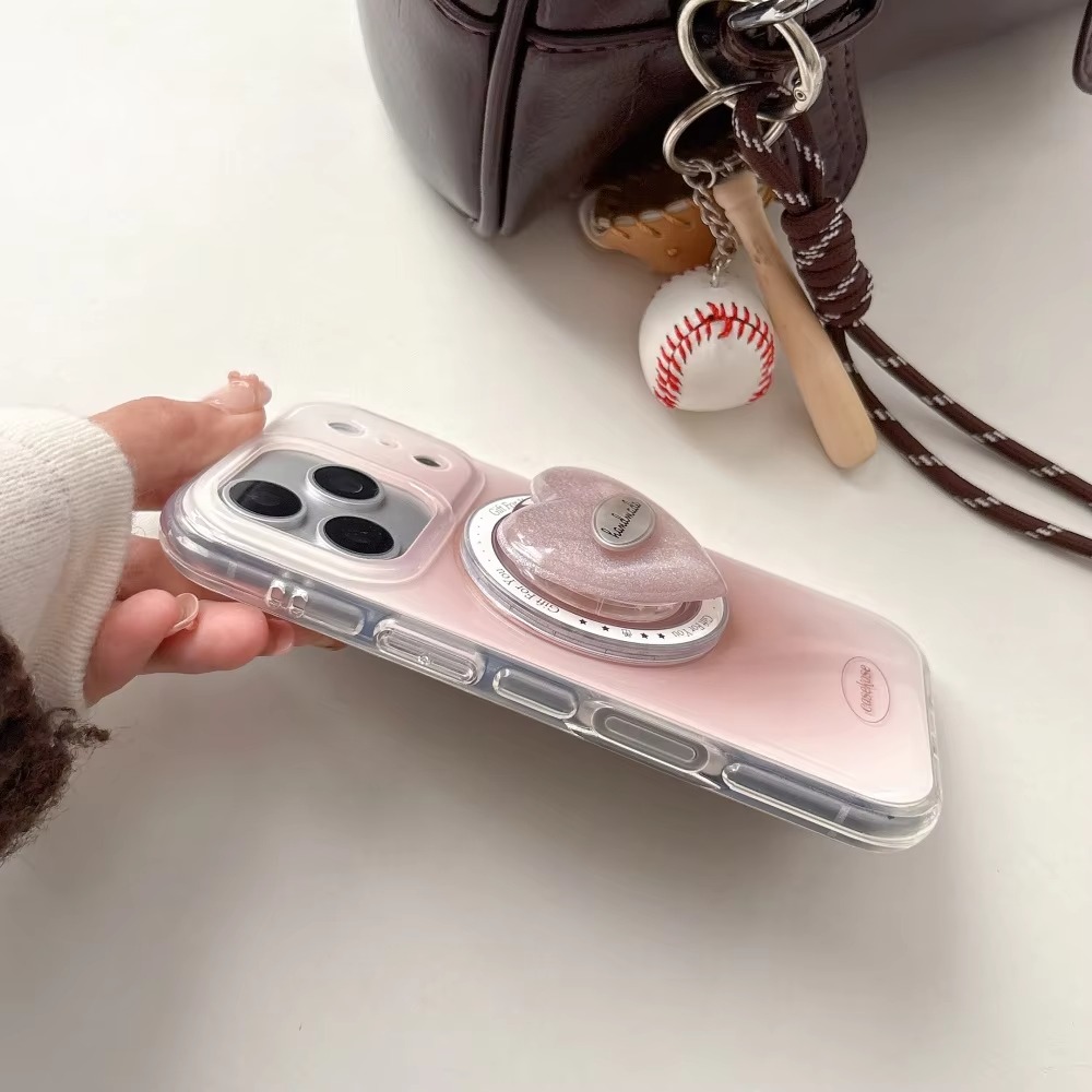 Blush Heart Grip Phone Case - Image 4