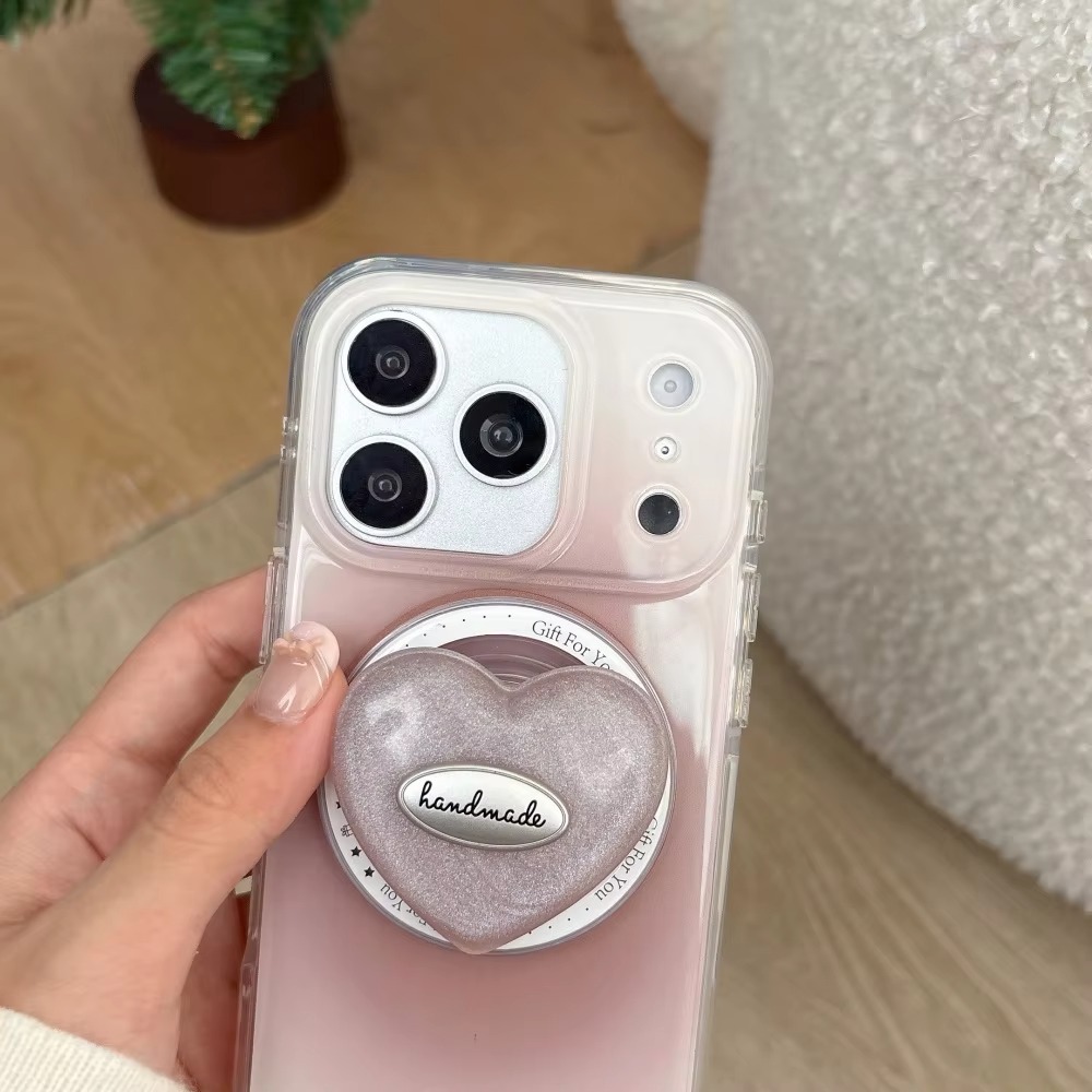 Blush Heart Grip Phone Case - Image 5
