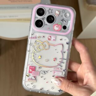 Pink Hello Kitty Outline Case